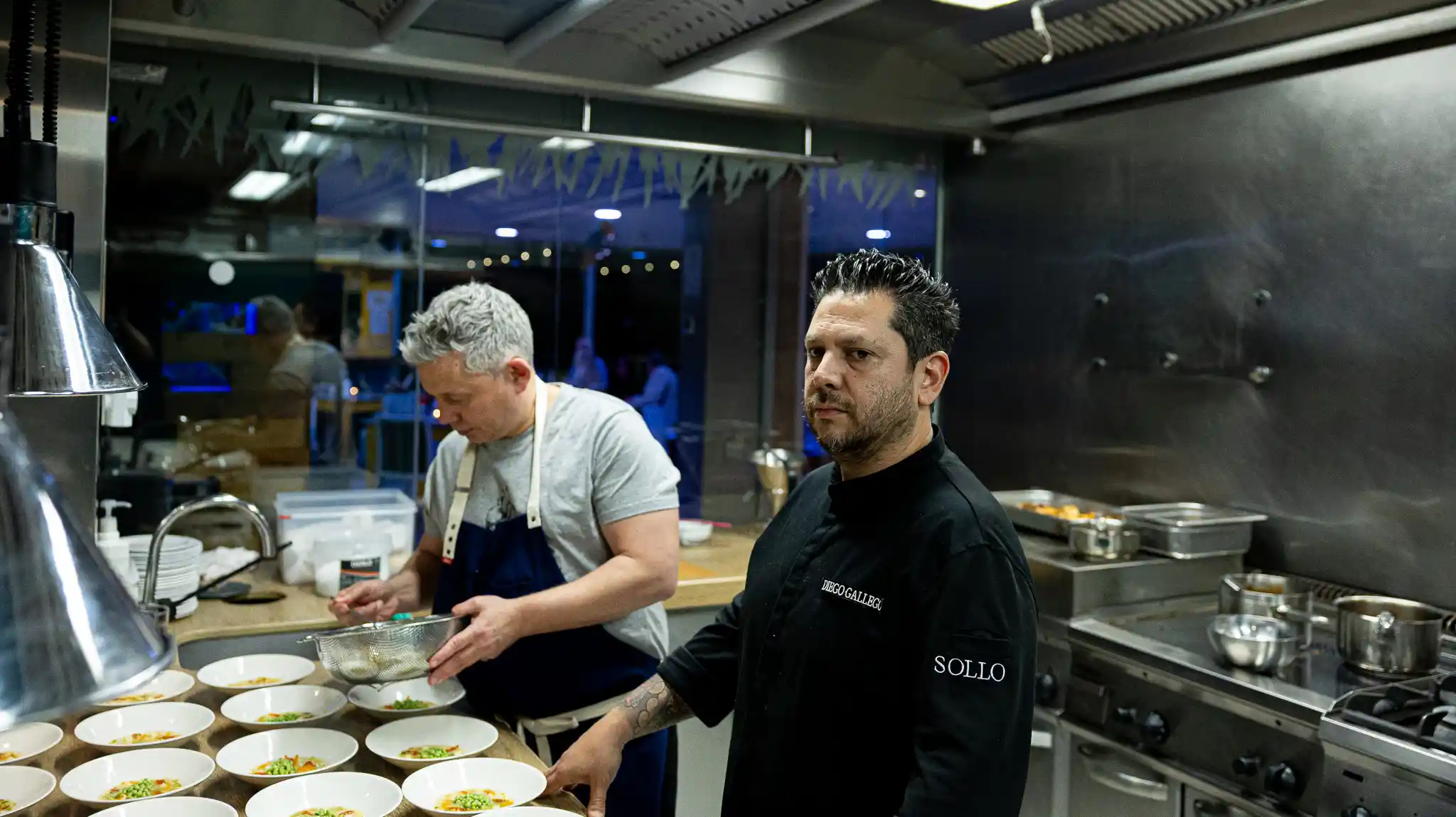 Diego Gallegos en cocina